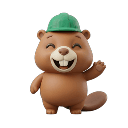 Buck the Beaver cheering